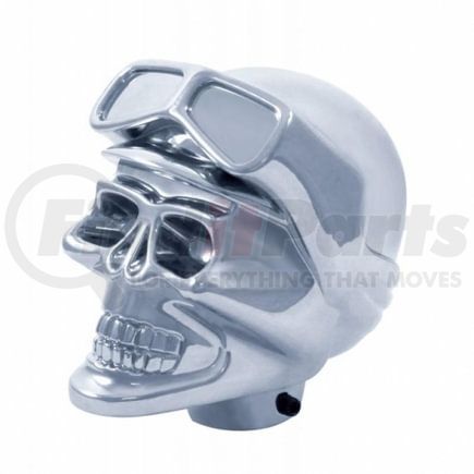 United Pacific 70629B Manual Transmission Shift Knob - Gearshift Knob, Chrome, Skull Biker Only