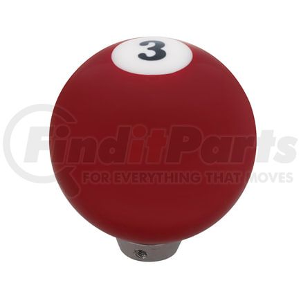 United Pacific 70663 Manual Transmission Shifter Knob - Pool Ball Number "3"