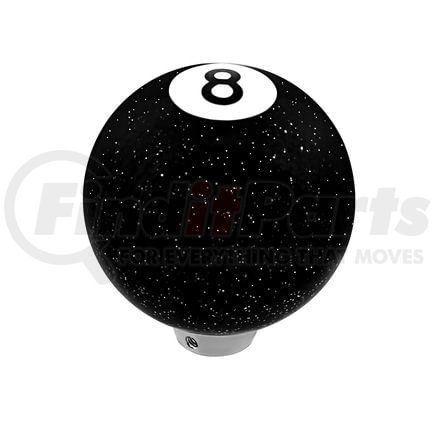 United Pacific 70660 Manual Transmission Shift Knob - Gearshift Knob, Glitter 8 Ball Billiard, Black