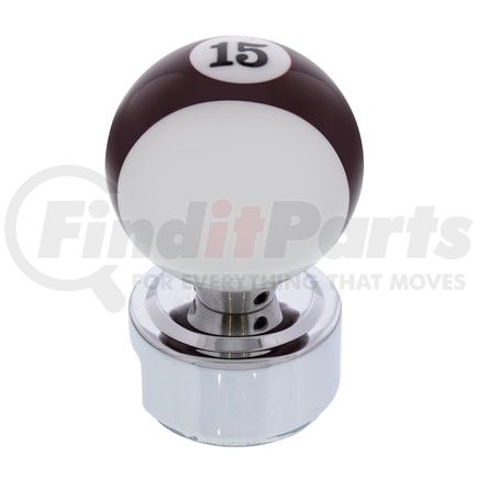 United Pacific 70775 Manual Transmission Shift Knob - Pool Ball, Number "15", for 13/15/18 Speed Eaton Style Shfters