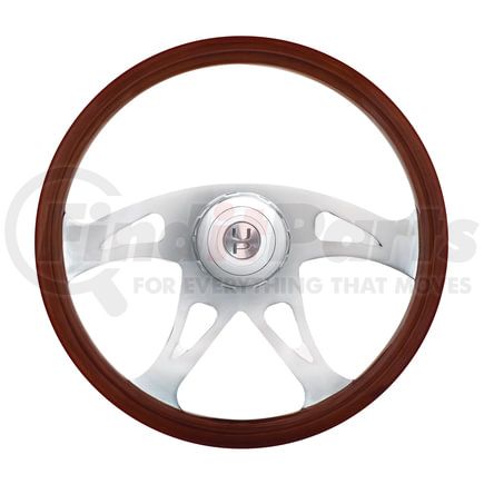 United Pacific 88138 Steering Wheel - 18" Chrome Boss with Hub, for Peterbilt 1998-2005 and Kenworth 2001-2002