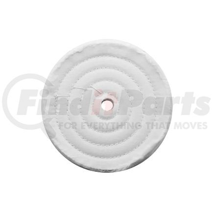 United Pacific 90029 Buffing Wheel - 6" White Soft Muslin Buff, 1/2" Arbor