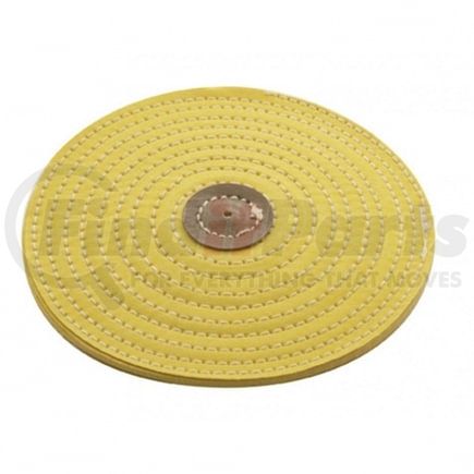 United Pacific 90065 Buffing Wheel - 4" Yellow Razor Buff, 1/8" Arbor