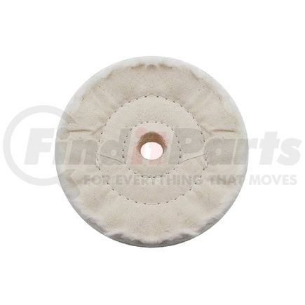 United Pacific 90096 Buffing Wheel - 3" White Soft Muslin Buff, 5/8" Arbor