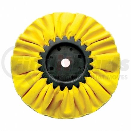 United Pacific 92026 Buffing Wheel - 8" Yellow Treated Airway Buff, 3/4" Arbor