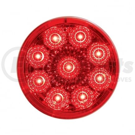 United Pacific 38850 Clearance Light - 2" Round Reflector Light, 9 LED, Red LED/Lens