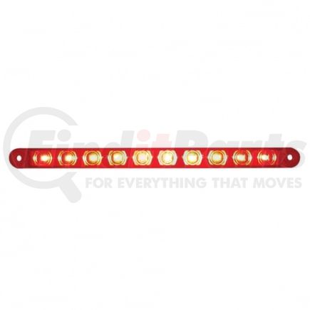 United Pacific 38943 Brake / Tail / Turn Signal Light - 9" Light Bar, 10 LED, Red LED/Lens