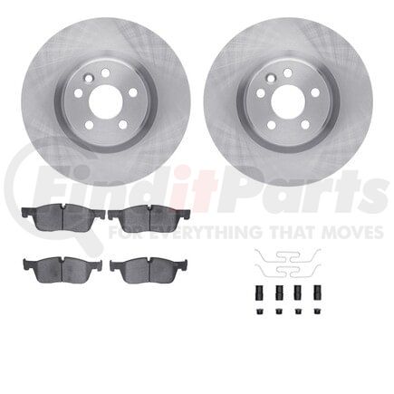 Dynamic Friction Company 6612-11099 Rotors with 5000 Euro Ceramic Brake Pads includes Hardware