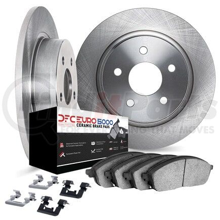 Dynamic Friction Company 6612-11123 Rotors with 5000 Euro Ceramic Brake Pads includes Hardware