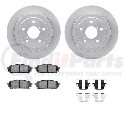 Dynamic Friction Company 6612-13003 Rotors with 5000 Euro Ceramic Brake Pads includes Hardware