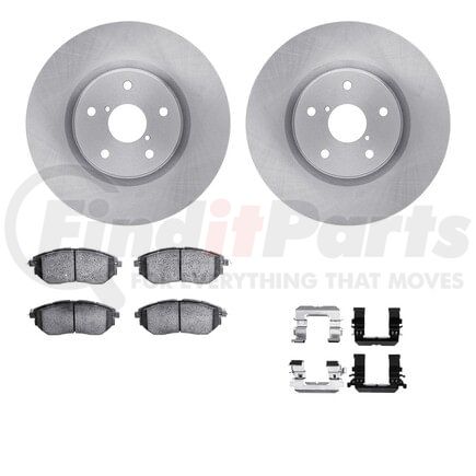 Dynamic Friction Company 6612-13051 Rotors with 5000 Euro Ceramic Brake Pads includes Hardware