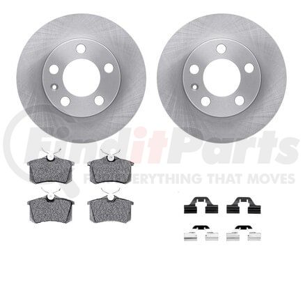 Dynamic Friction Company 6612-13416 Rotors with 5000 Euro Ceramic Brake Pads includes Hardware