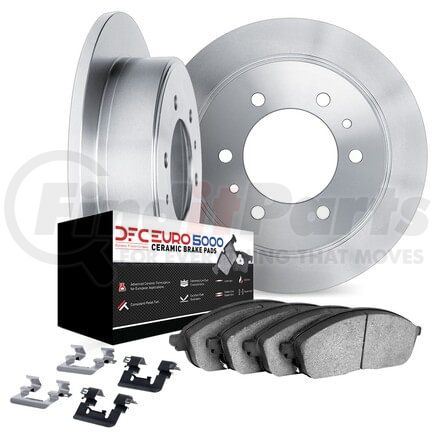 Dynamic Friction Company 6612-16011 Rotors with 5000 Euro Ceramic Brake Pads includes Hardware