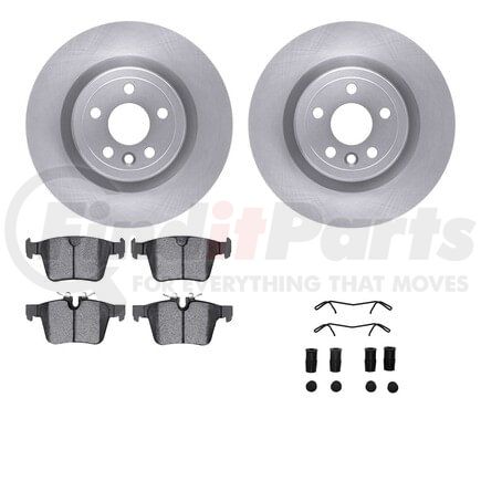Dynamic Friction Company 6612-20103 Rotors with 5000 Euro Ceramic Brake Pads includes Hardware