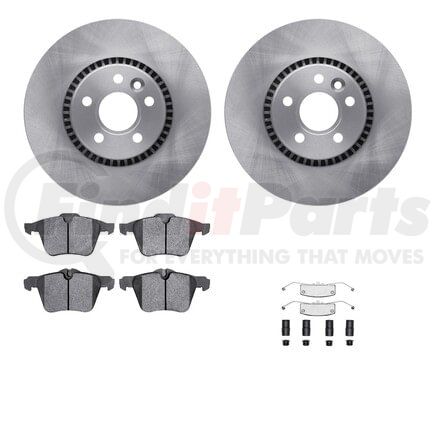 Dynamic Friction Company 6612-27194 Rotors with 5000 Euro Ceramic Brake Pads includes Hardware