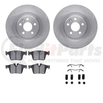 Dynamic Friction Company 6612-27215 Rotors with 5000 Euro Ceramic Brake Pads includes Hardware
