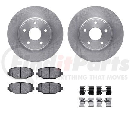 Dynamic Friction Company 6612-40021 Rotors with 5000 Euro Ceramic Brake Pads includes Hardware