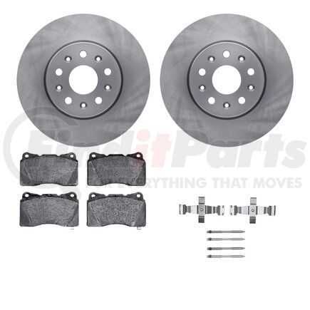 Dynamic Friction Company 6612-46098 Rotors with 5000 Euro Ceramic Brake Pads includes Hardware
