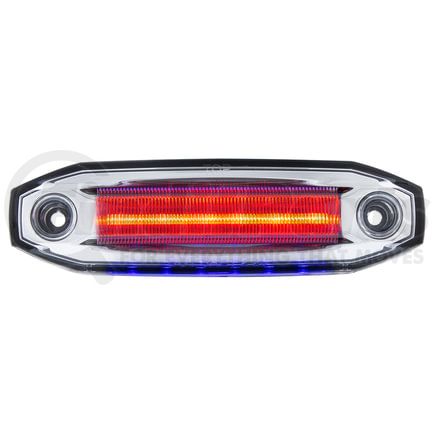 United Pacific 39304 Clearance/Marker Light - Red and Blue LED/Clear Lens, 6 LED