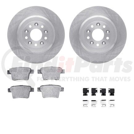 Dynamic Friction Company 6612-54087 Rotors with 5000 Euro Ceramic Brake Pads includes Hardware