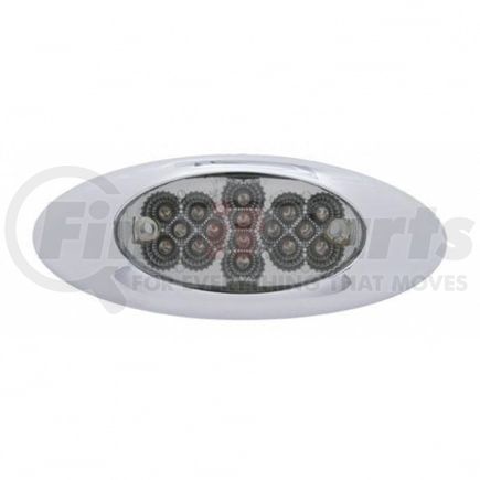 United Pacific 39326 Clearance/Marker Light - Phantom I, Amber LED/Clear Lens, Oval Design, with Reflector, 16 LED