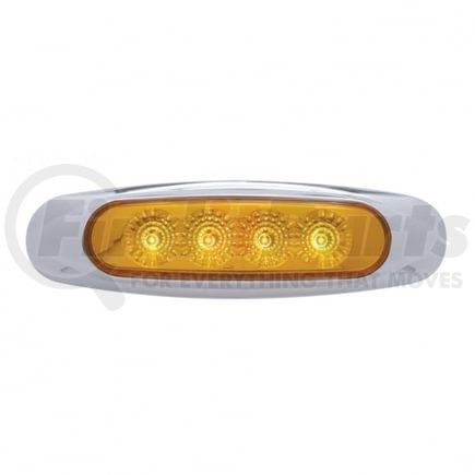 United Pacific 39398B Clearance Light - Bulk, Reflector Light, 4 LED, Amber LED/Lens