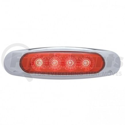 United Pacific 39399B Clearance Light - Bulk, Reflector Light, 4 LED, Red LED/Lens