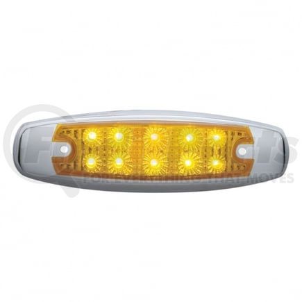 United Pacific 39451 Clearance/Marker Light, Amber LED/Amber Lens, Rectangle Design, with Reflector, 10 LED