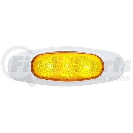 United Pacific 39479B Clearance Light - Bulk, Reflector Light, 3 LED, Amber LED/Lens