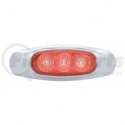 United Pacific 39480 Clearance/Marker Light - Red LED/Red Lens, with Reflector, 3 LED