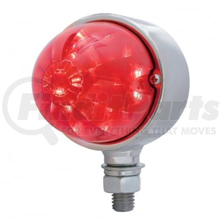 United Pacific 39489 Marker Light - Single Face LED, 17 LED, Red Lens/Red LED, Chrome-Plated Steel, Watermelon Design