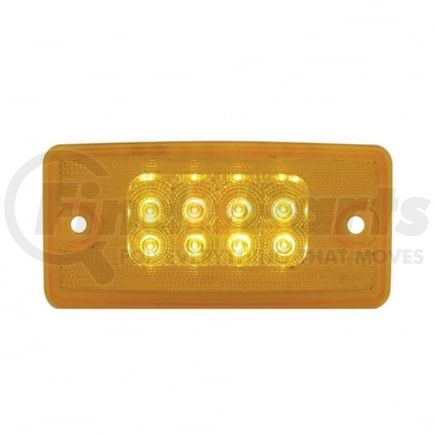 United Pacific 39486 Truck Cab Light - 8 LED Reflector, Amber LED/Amber Lens, for Freightliner