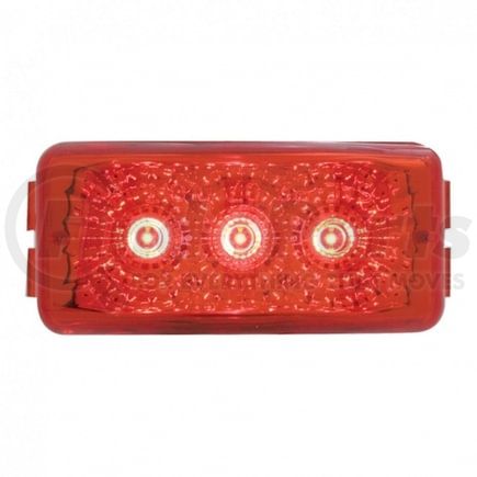 United Pacific 39524 Clearance/Marker Light - Red LED/Red Lens, Small, with Reflector, 3 LED