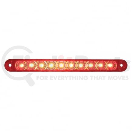 United Pacific 39685 Brake / Tail / Turn Signal Light - 6-1/2" Light Bar Only, 10 LED, Red LED/Lens