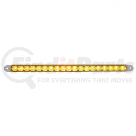 United Pacific 39775B Turn Signal Light - 19 LED 12" Reflector Turn Signal Light Bar, Amber LED/Clear Lens