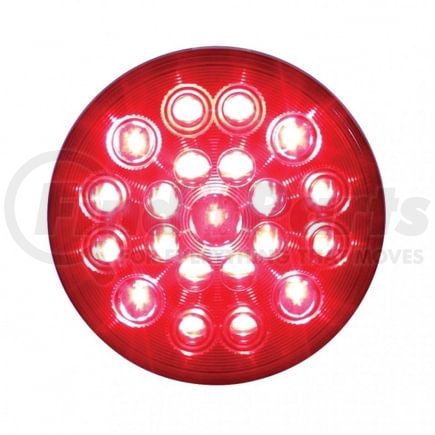 United Pacific 39821 Brake/Tail/Turn Signal Light - 21 LED "Competition Series" 4", Red LED/Red Lens