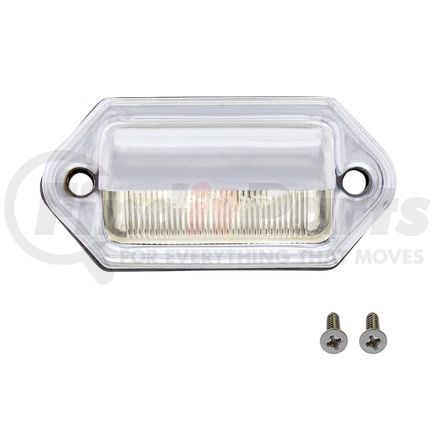 United Pacific 39909 License Plate Light - 2 White LED Chrome/Utility Light, Competition Series