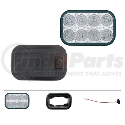 United Pacific 39998BCK Back Up Light - 32 LED, Rectangular Kit