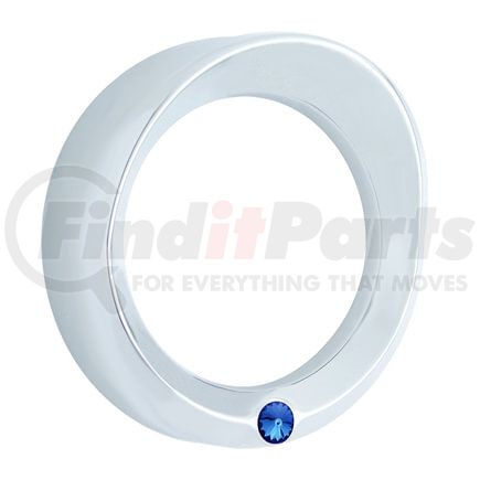 United Pacific 40652 Gauge Bezel - Speed/Tachometer Gauge Cover, with Visor, Blue Diamond, for Kenworth Signature,