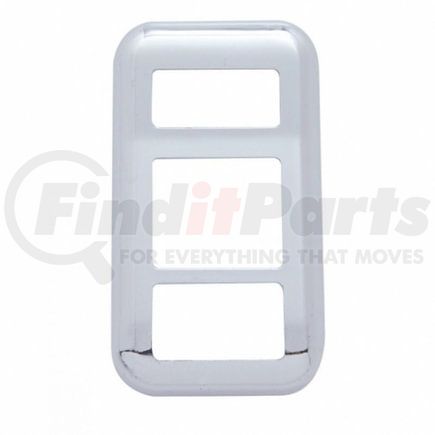 United Pacific 41116 Dash Switch Cover - Chrome, Plastic, for 2001-2010 International 9900i/9400i/9200i