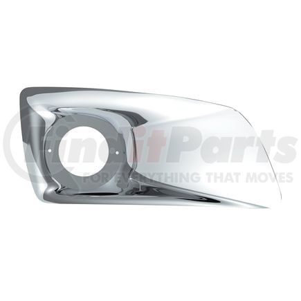 United Pacific 41539 Fog Light Cover - Bumper LED Light Bezel, Front, RH, Chrome, for 2007+ Kenworth T660