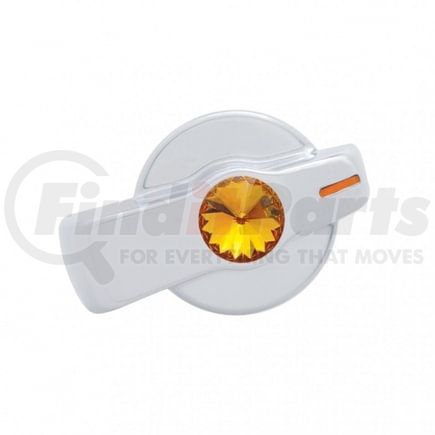 United Pacific 42022 A/C Control Knob - "Signature", Newer Model, with Amber Diamond, for Freightliner