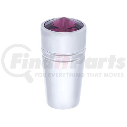 United Pacific 40216 Toggle Switch Extension - Chrome Plated, Aluminum, with Purple Diamond, for Mini Peterbilt