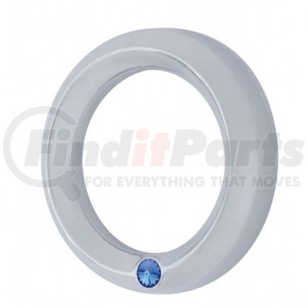 United Pacific 40687 Gauge Bezel - Gauge Cover, Small, with Blue Diamond, for 2006+ Peterbilt Signature