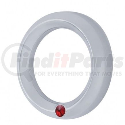 United Pacific 40691 Gauge Bezel - Gauge Cover, Small, with Red Diamond, for 2006+ Peterbilt Signature