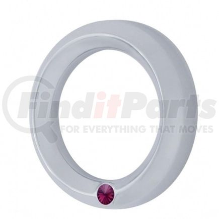 United Pacific 40690 Gauge Bezel - Gauge Cover, Small, with Purple Diamond, for 2006+ Peterbilt Signature