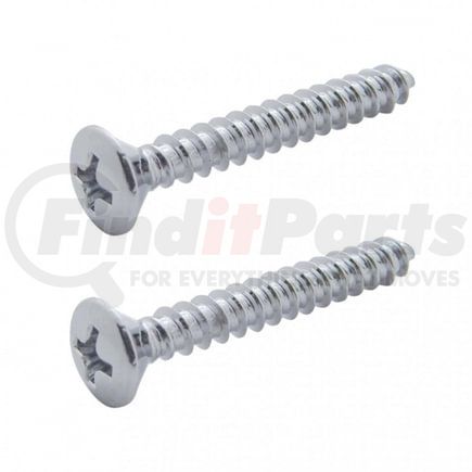 United Pacific 40985-1P Mounting Screw - Chrome, Stainless Steel, for Kenworth Dome/Map Light Cover