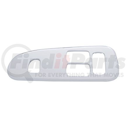 United Pacific 41181 Window Switch Trim - Chrome, Plastic, Driver Side, with 3 Large & 1 Small Openings, for 2008+ Peterbilt 389 & 388