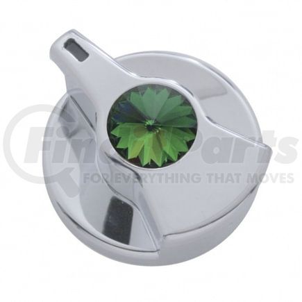 United Pacific 41260 Dash Knob - Timer Knob, with Green Diamond, for Peterbilt