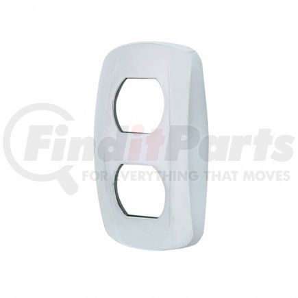 United Pacific 41442 Rocker Switch Face Plate - Rocker Switch Trim, Chrome, for Kenworth